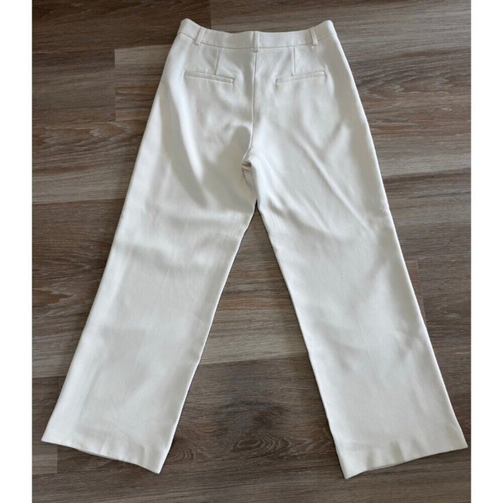 Judith & Charles | White High Waisted Tuxedo Stripe Pants size 2 - Picture 2 of 8